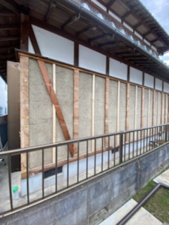 滋賀県野洲市で外壁張替えリフォーム工事