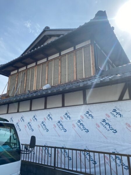 滋賀県野洲市の外壁張替えリフォーム工事
