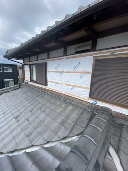 滋賀野洲の外壁張替えリフォーム工事